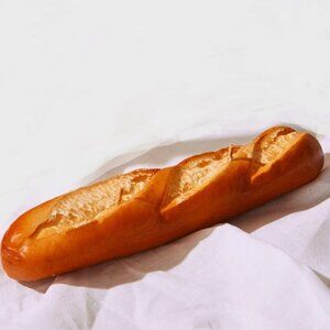 Italian Bread Cereria Introna/Sfilatino Baguette shaped Double Wick candle